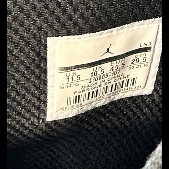 Jordan 10 Retro Charlotte Hornets 2016 US Mens 11.5 - Picture 10 of 12